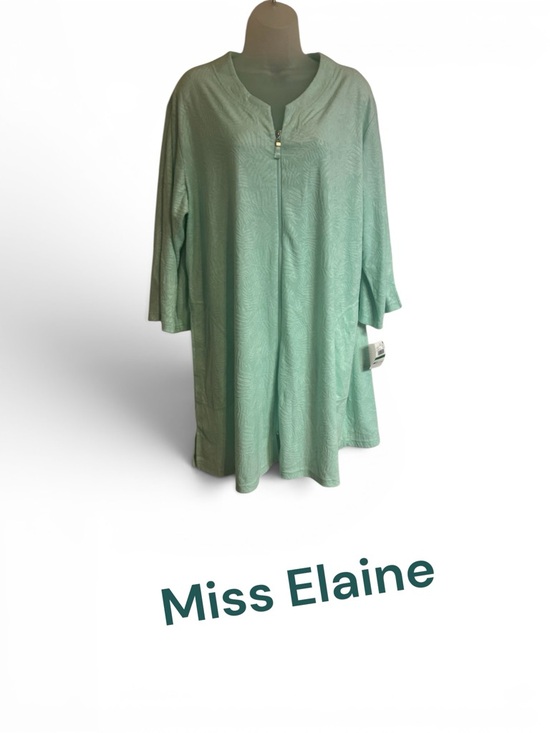 Miss Elaine Other - NWT Miss Elaine Mint Green Zip-Front Sleep Robe w/Pockets LARGE/XL #14